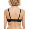 Ocean Blues Women’s Bandeau Bikini Top Padded Swimsuit Top with Adjustable Straps(Black)