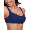 Ocean Blues Women’s Bandeau Bikini Top Padded Swimsuit Top with Adjustable Straps(Navy Blue)