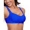 Ocean Blues Women’s Bandeau Bikini Top Padded Swimsuit Top with Adjustable Straps(Royal Blue)