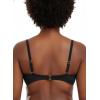 Ocean Blues Women’s Plus Size Bikini Top Twist Front Molded Bathing Suit Top(Black)