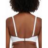 Ocean Blues Women’s Plus Size Bikini Top Twist Front Molded Bathing Suit Top(White)