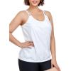 Ocean Blues Women’s Plus Size Tankini Top Only Loose Fit Blouson Tankini Bathing Suit Top(White)