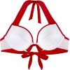Ocean Blues Women’s Push Up Bikini Top Halter Swimsuit Top(Red)