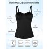 Ocean Blues Women’s Strapless Bandeau Swimsuit Top Ruched Tummy Control Tankini Top Only(Black)