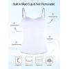 Ocean Blues Women’s Strapless Bandeau Swimsuit Top Ruched Tummy Control Tankini Top Only(Black Striped)