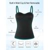 Ocean Blues Women’s Strapless Bandeau Swimsuit Top Ruched Tummy Control Tankini Top Only(Dark Teal)