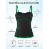 Ocean Blues Women’s Strapless Bandeau Swimsuit Top Ruched Tummy Control Tankini Top Only(Emerald Green)