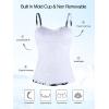 Ocean Blues Women’s Strapless Bandeau Swimsuit Top Ruched Tummy Control Tankini Top Only(Floral Print)