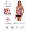 Ocean Blues Women’s Strapless Bandeau Swimsuit Top Ruched Tummy Control Tankini Top Only(Polka Dot)