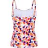Ocean Blues Women’s Strapless Bandeau Swimsuit Top Ruched Tummy Control Tankini Top Only(Polka Dot)