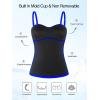 Ocean Blues Women’s Strapless Bandeau Swimsuit Top Ruched Tummy Control Tankini Top Only(Royal Blue)