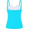 Ocean Blues Women’s Strapless Bandeau Swimsuit Top Ruched Tummy Control Tankini Top Only(Sky Blue)