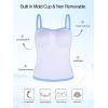 Ocean Blues Women’s Strapless Bandeau Tankini Top Tummy Control Bathing Suit Top Only(Sea Blue)