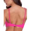 Ocean Blues Women’s Strapless Bikini Top Bandeau Swimsuit Off Shoulders Bikini Top Wire-Free Bathing Suit Top(Hot Pink and Purple)