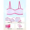 Ocean Blues Women’s Strapless Bikini Top Bandeau Swimsuit Off Shoulders Bikini Top Wire-Free Bathing Suit Top(Hot Pink and Purple)