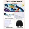 Ocean Blues Women’s Tankini Swimsuits Two Piece Bathing Suits Loose Fit Tank Top with Boyshorts(Leaf Print)