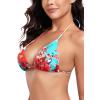 Ocean Blues Women’s Triangle Bikini Top(Blue Floral -Us)