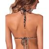 Ocean Blues Women’s Triangle Bikini Top(Leopard)
