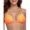 Ocean Blues Women’s Triangle Bikini Top(Orange)