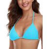 Ocean Blues Women’s Triangle Bikini Top(Sky Blue)
