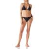 Ocean Blues Women’s Triangle Bikini Top(White & Black Dot)