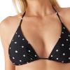 Ocean Blues Women’s Triangle Bikini Top(White & Black Dot)