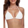 Ocean Blues Women’s Triangle Bikini Top(White)