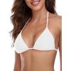 Ocean Blues Women’s Triangle Bikini Top(White)