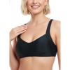 Ocean Blues Women’s Bandeau Bikini Top Padded Swimsuit Top with Adjustable Straps(Black)