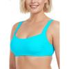 Ocean Blues Women’s Bandeau Bikini Top Padded Swimsuit Top with Adjustable Straps(Sky Blue)