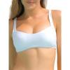 Ocean Blues Women’s Bandeau Bikini Top Padded Swimsuit Top with Adjustable Straps(White)