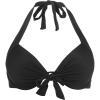 Ocean Blues Women’s Push Up Bikini Top Halter Swimsuit Top(Black)