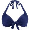 Ocean Blues Women’s Push Up Bikini Top Halter Swimsuit Top(Navy Blue)
