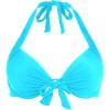 Ocean Blues Women’s Push Up Bikini Top Halter Swimsuit Top(Sky Blue)