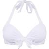 Ocean Blues Women’s Push Up Bikini Top Halter Swimsuit Top(White)