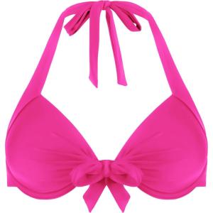 Ocean Blues Women’s Push Up Bikini Top Halter Swimsuit Top(Hot Pinkl)