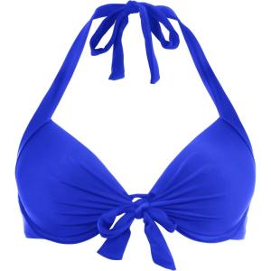 Ocean Blues Women’s Push Up Bikini Top Halter Swimsuit Top(Royal Blue)