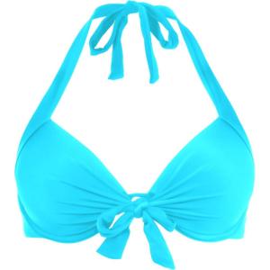 Ocean Blues Women’s Push Up Bikini Top Halter Swimsuit Top(Sky Blue)
