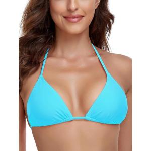 Ocean Blues Women’s Triangle Bikini Top(Sky Blue)
