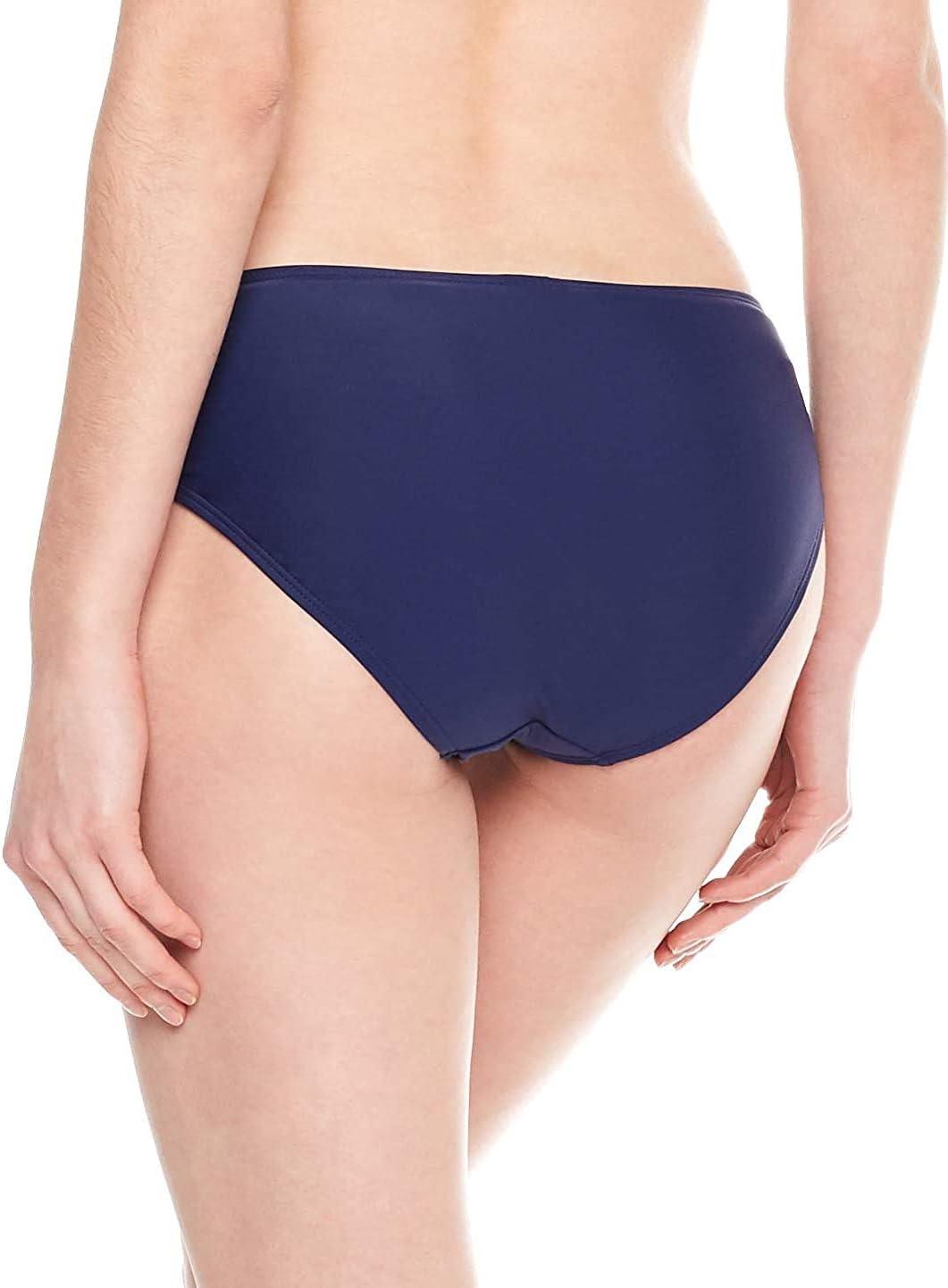 image:imageOcean Blues Womens Strappy Bikini Bottom Full Coverage Swim BriefsNavy Blue