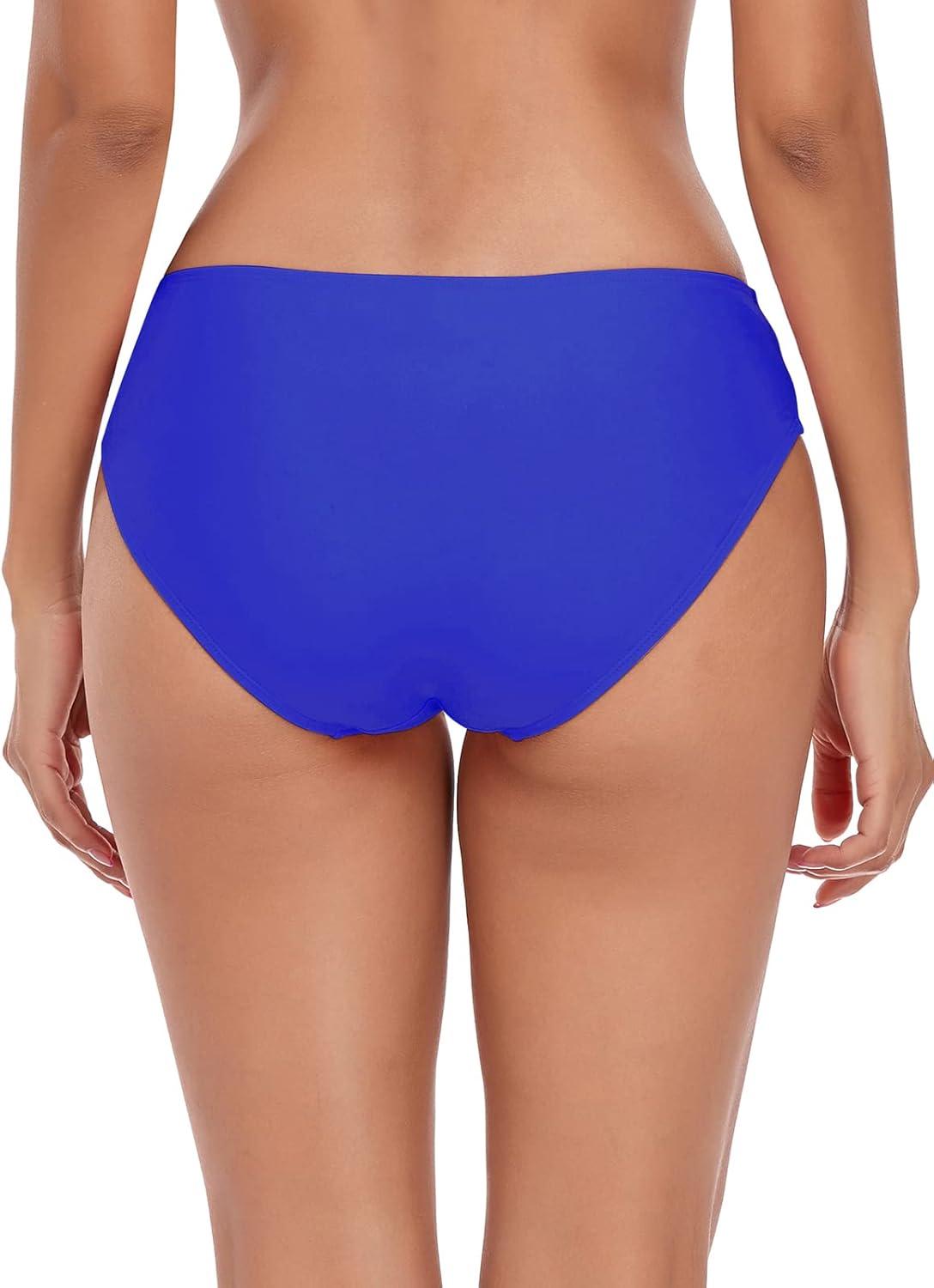 image:imageOcean Blues Womens Strappy Bikini Bottom Full Coverage Swim BriefsRoyal Blue