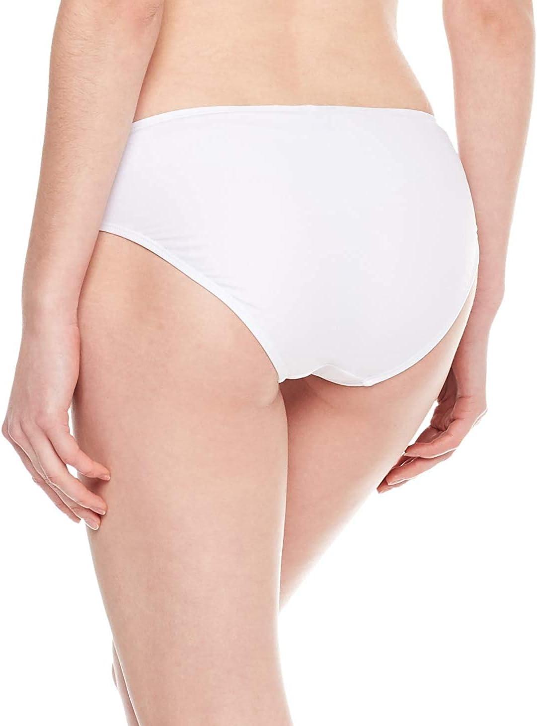 image:imageOcean Blues Womens Strappy Bikini Bottom Full Coverage Swim BriefsWhite