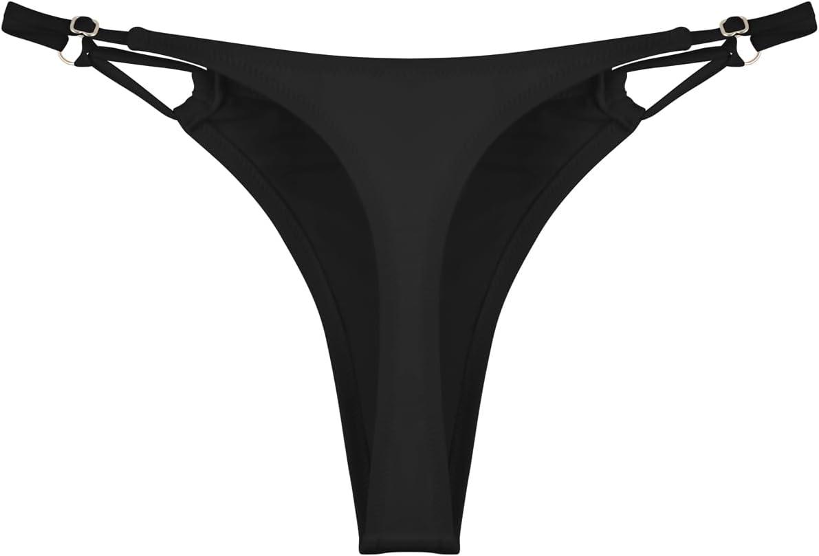 image:imageOcean Blues Womens Thong Bikini BottomBlack