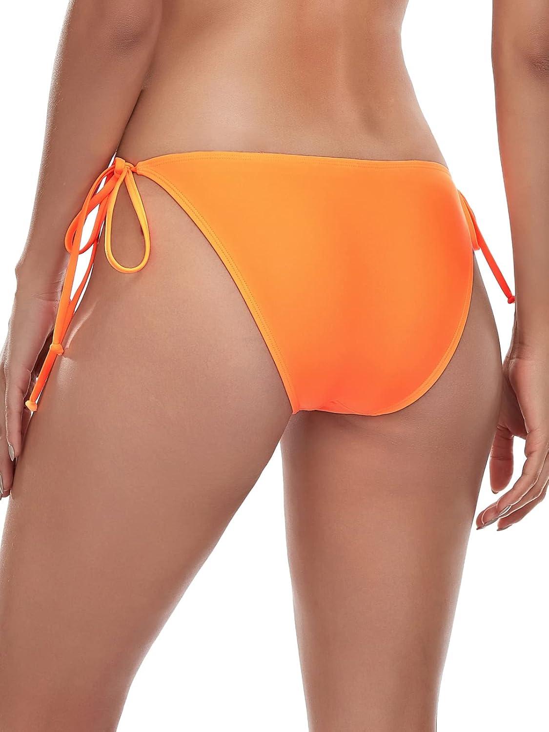 image:imageOcean Blues Womens Triangle Bikini BottomNeon Orange