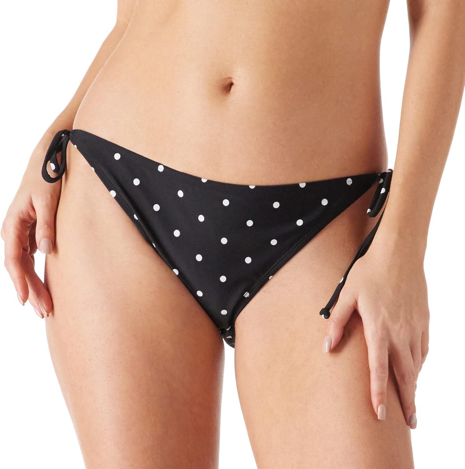 image:imageOcean Blues Womens Triangle Bikini BottomWhite Black Dot