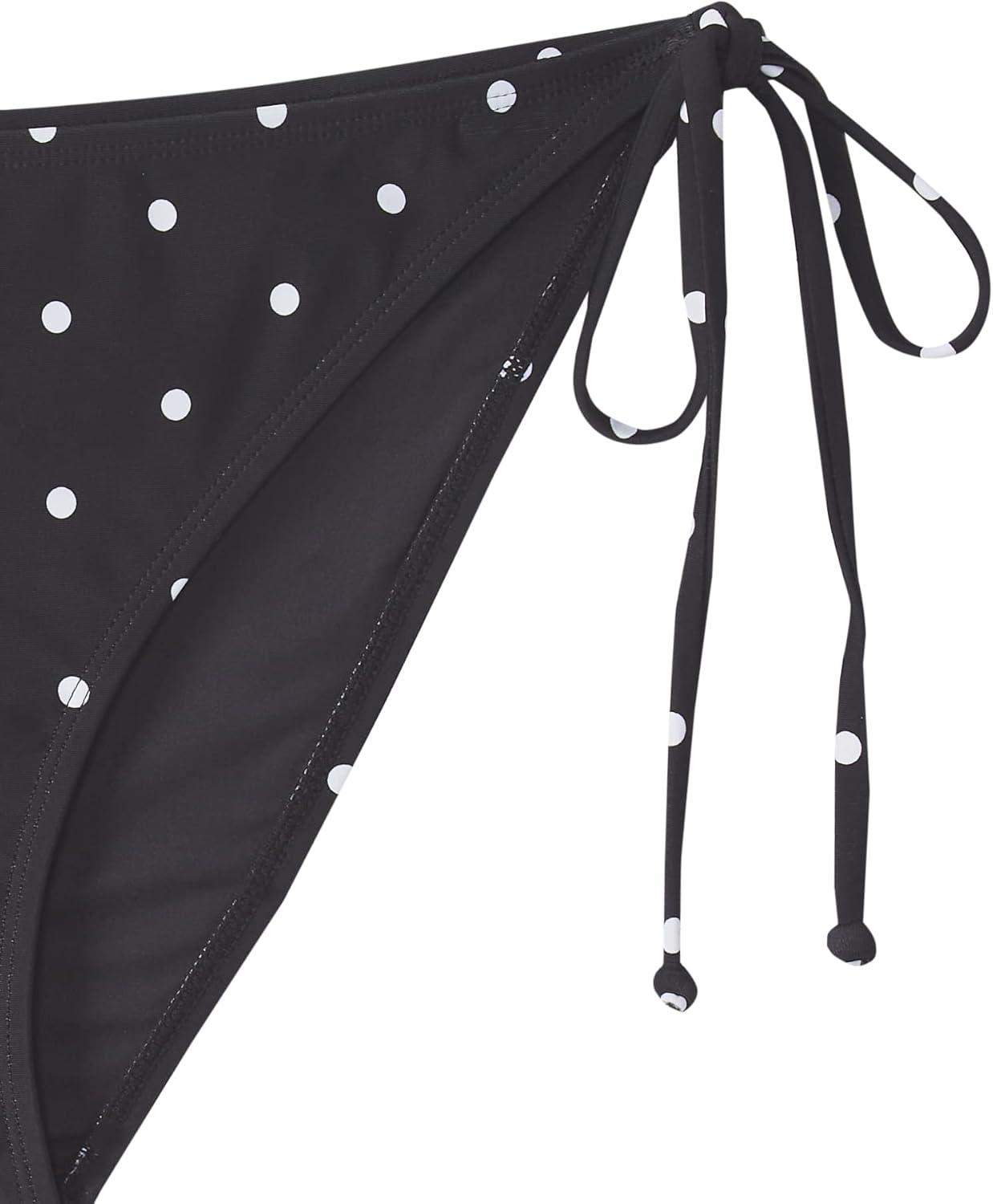 image:imageOcean Blues Womens Triangle Bikini BottomWhite Black Dot