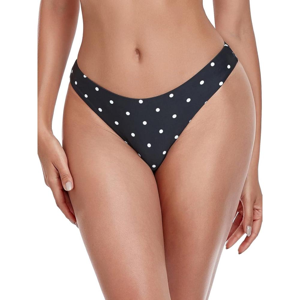 image:imageOcean Blues Womens Cheeky Brazilian Cut Bikini BottomPolka Dot