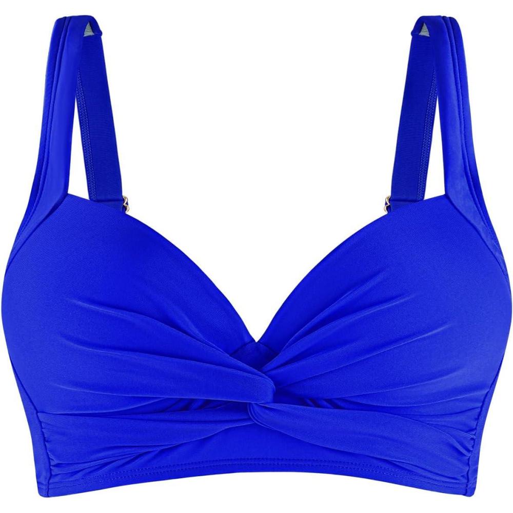 image:imageOcean Blues Womens Supportive Bikini Top Molded Swimsuit Top Without WireRoyal Blue