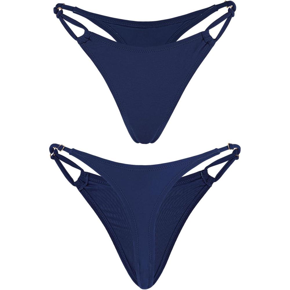 image:imageOcean Blues Womens Thong Bikini BottomNavy Blue