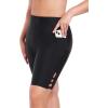 Ocean Blues Women’s 8″ High Waisted Swim Shorts with Pockets Tummy Control Board Shorts UPF 50+ Beach Shorts(Black)